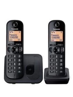 Panasonic Tgc-212Eb Cordless Telephone With Nuisance Call Block - Twin